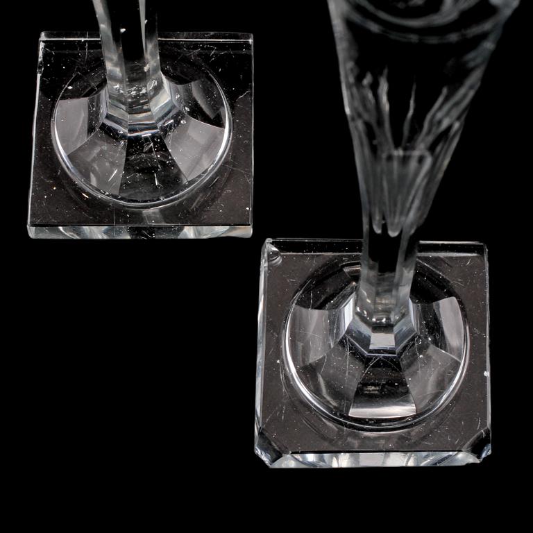 GLAS, ett par, 1800-tal.