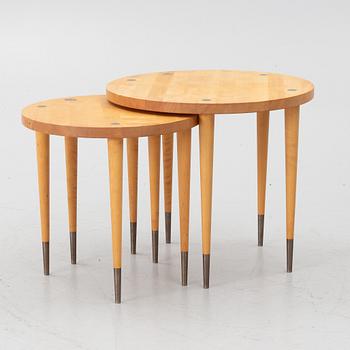 Coffee tables, 2 pieces, Trä Tina, late 20th century.