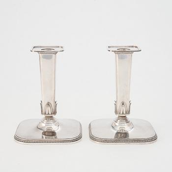 Atelier Borgila, ljusstakar, ett par, sterling silver, Stockholm 1946.