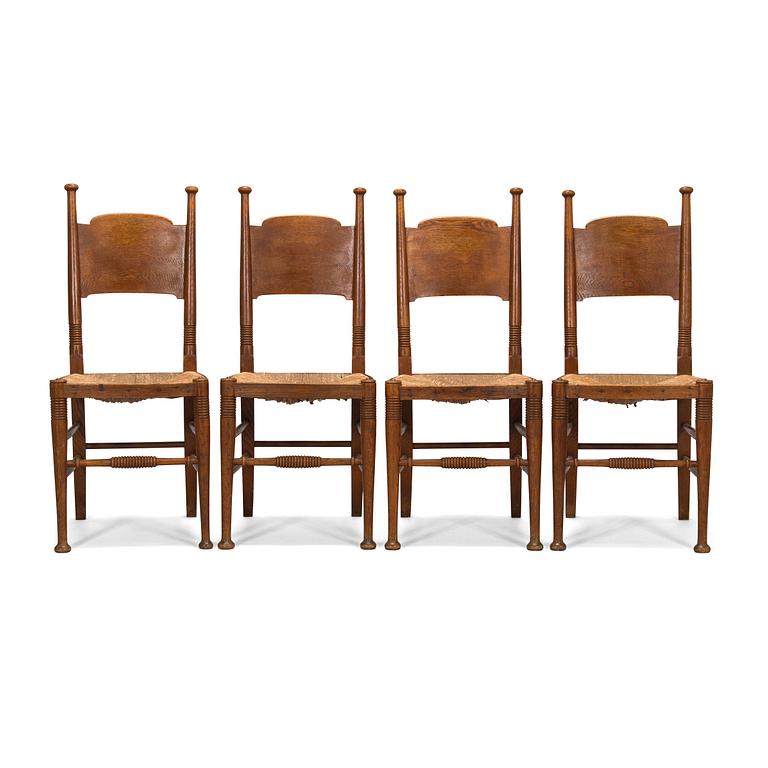 William Birch, Four early 20th century English chairs.