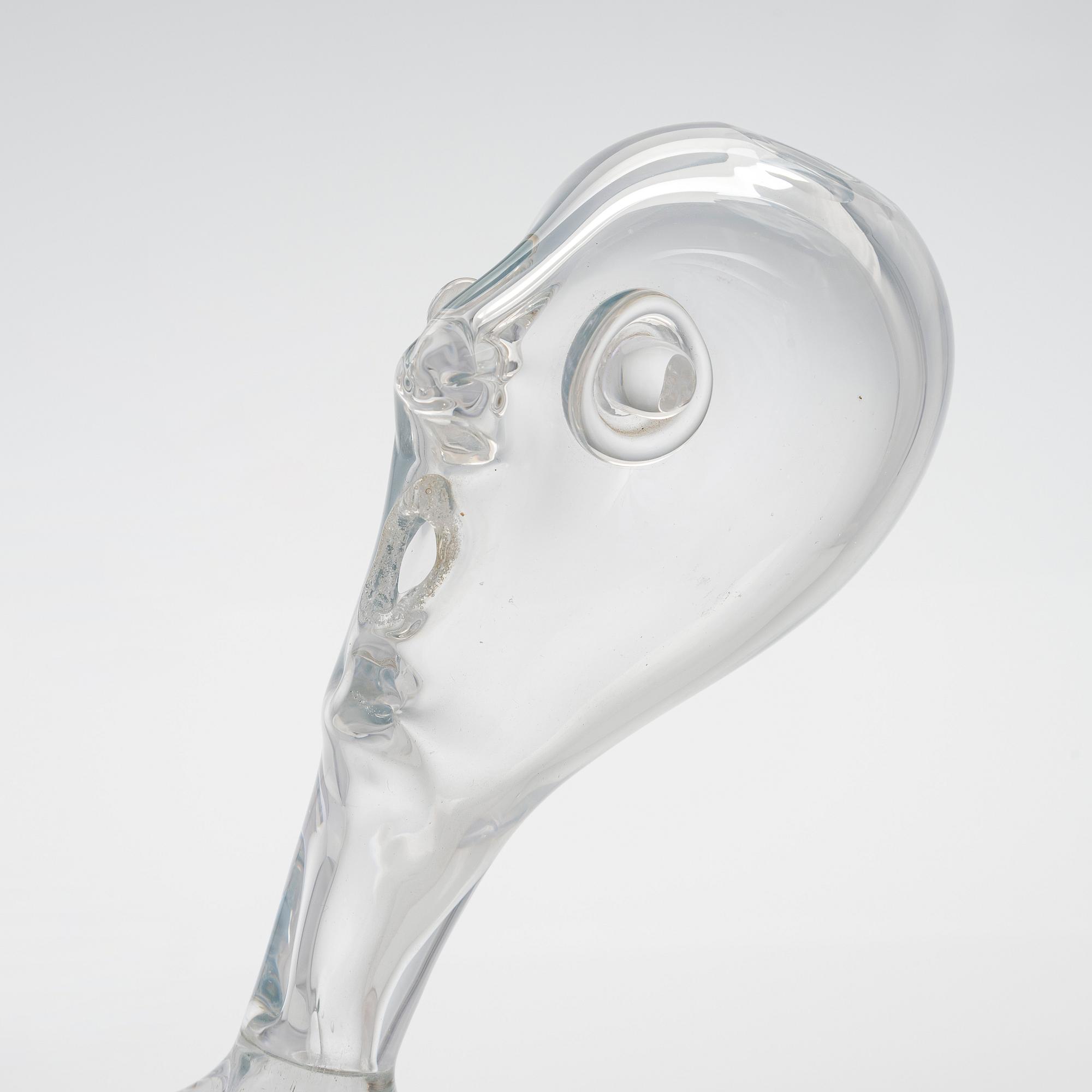 Johannes Rantasalo, a glass sculpture, signed 2008.