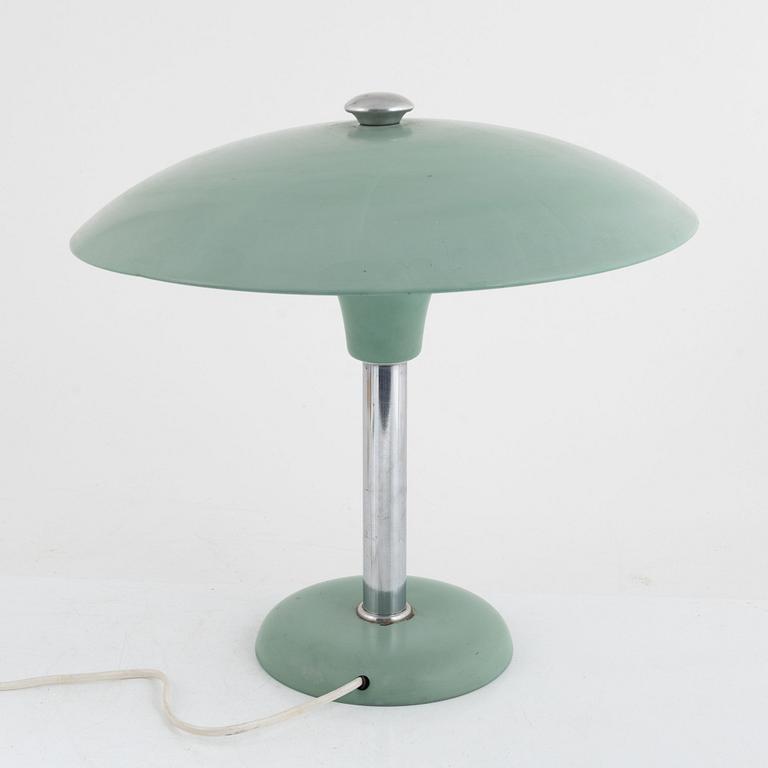 Max Schumacher, a table lamp, MWS (Metallwerk Werner Schröder) Lobenstein, Germany, 1930s.