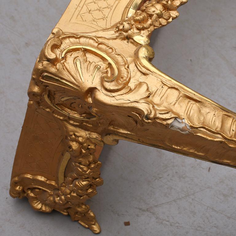 SPEGEL och KONSOLBORD, nyrokoko, 1800-talets slut.
