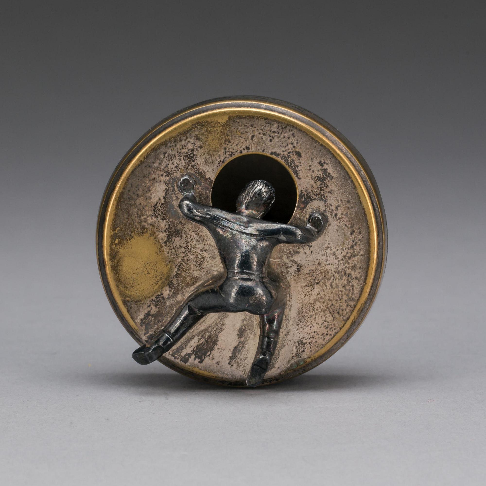 MANSCHETTKNAPPSASK, nysilver, Widerholm & Dahlberg, Eskilstuna.