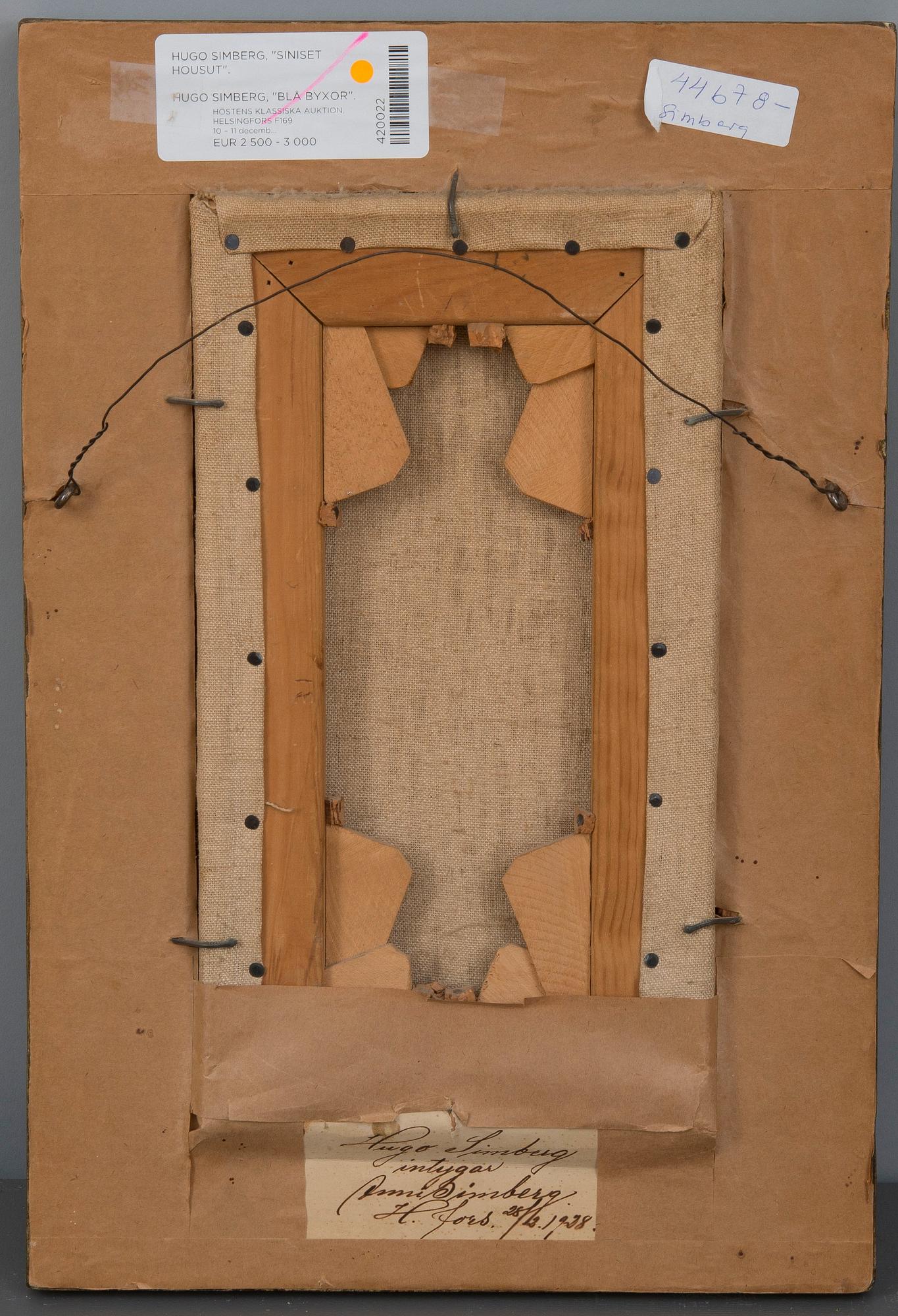 Hugo Simberg, "BLUE PANTS".