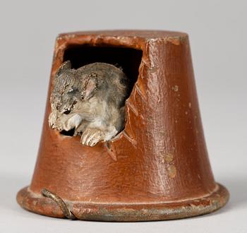 FIGURIN, brons och vitmetall, troligen Österrike, 1900-talets början.