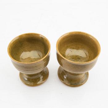 Signe Persson-Melin, a pair of Multipott stoneware goblets.