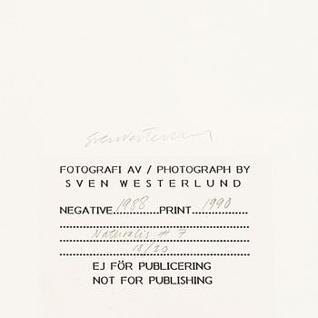 Åke E:son Lindman & Sven Westerlund, portfolio, 2 + 2 photos, signed 18/20.