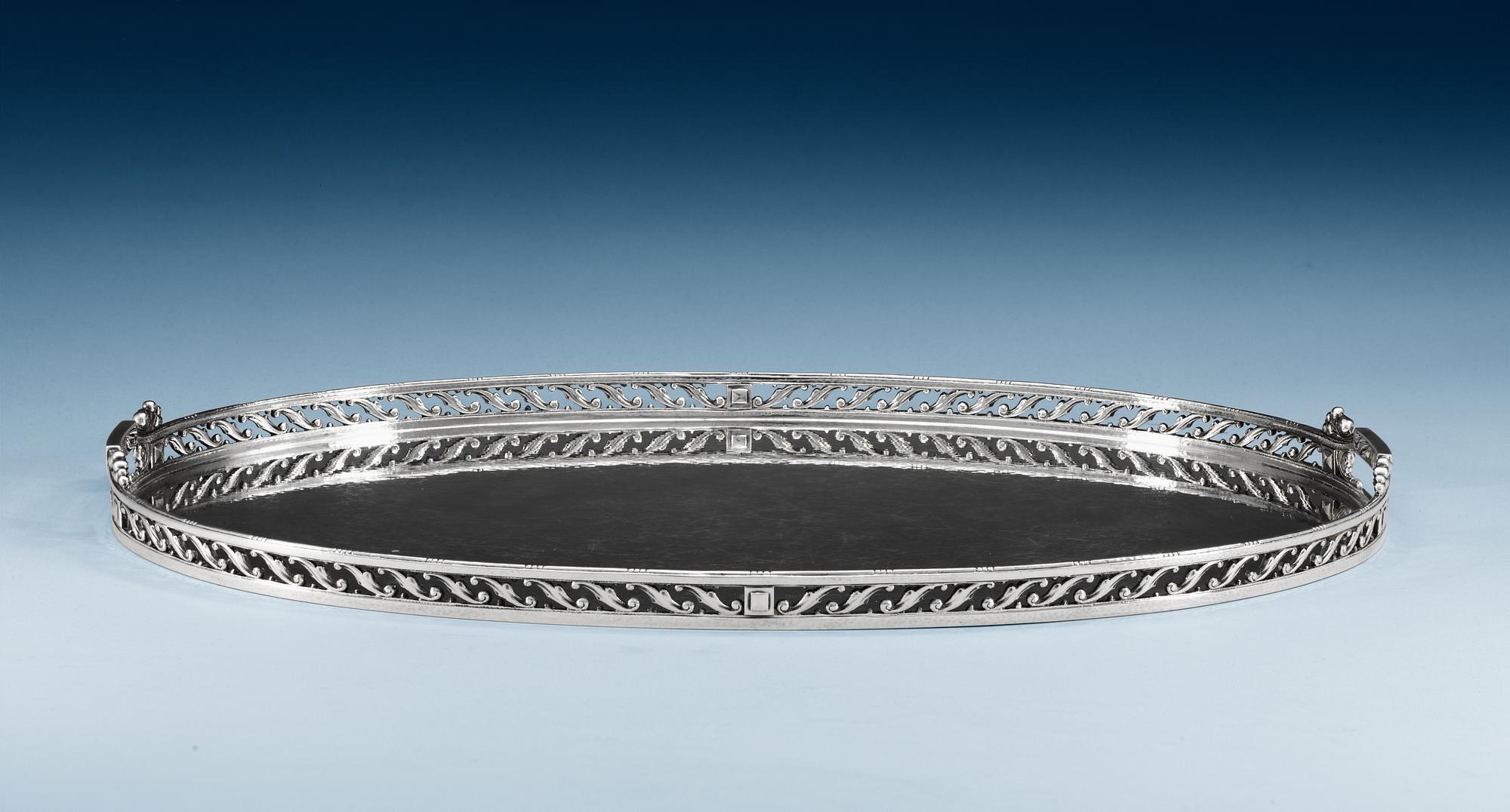 JOHAN ROHDE, bricka, Georg Jensen, Köpenhamn 1945-77, sterling.