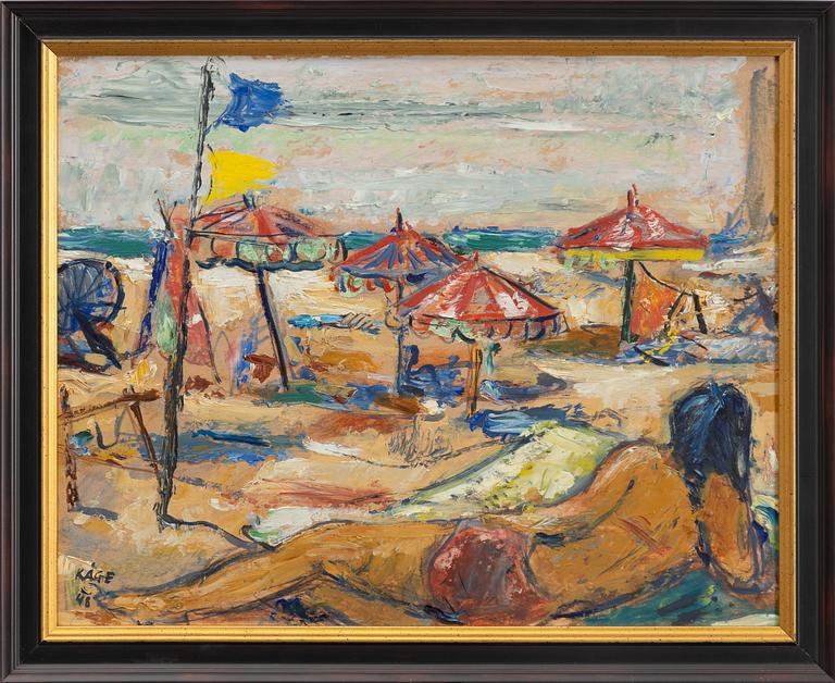 Wilhelm Kåge, På stranden.