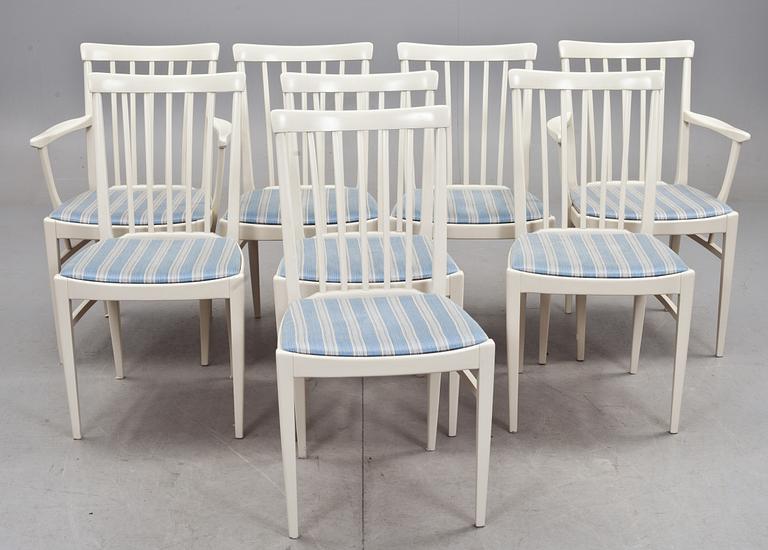 MATSALSMÖBLEMANG, 9 delar. "Herrgården", Carl Malmsten för Åfors Möbelfabrik.