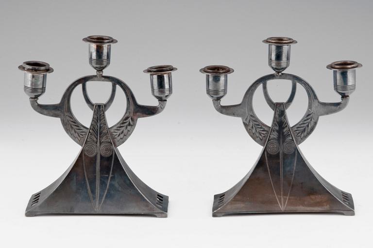 CANDELABRA, A PAIR.