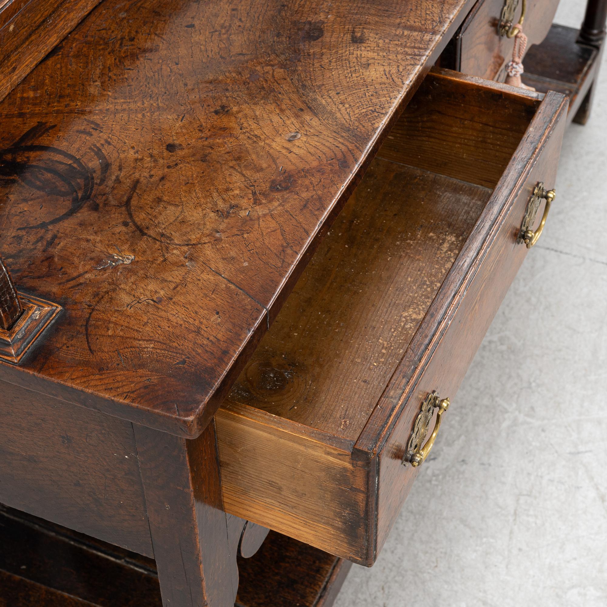 Sideboard with plate rack, England, 19th century.