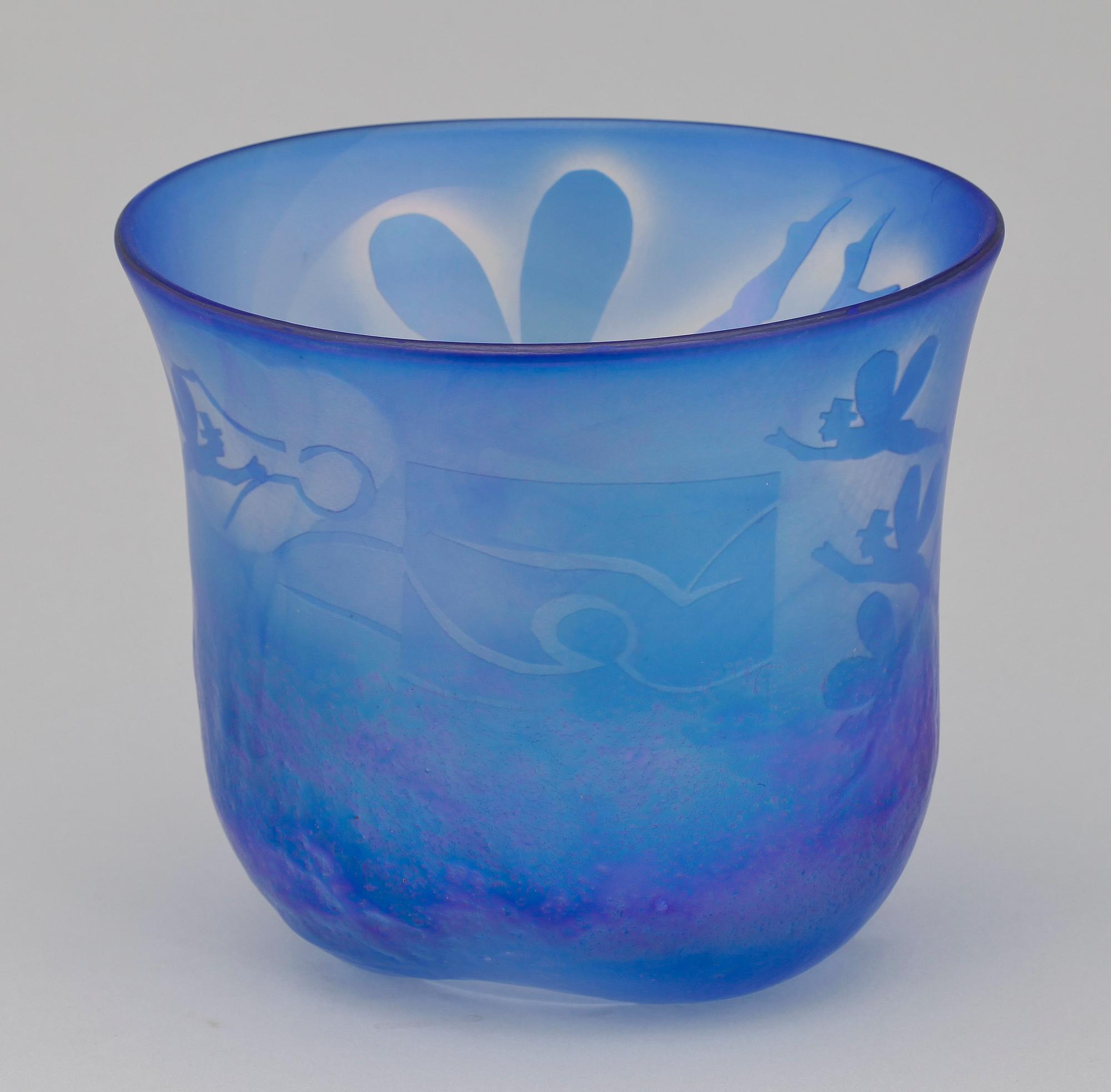 BERTIL VALLIEN, skål, glas, sign, Kosta.