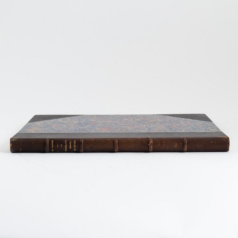 A book, La Porcelaine Tendre, de Sevres, par Edouard Garnier. 50 Planches reproduisant 250 motifs en aqurelle. Paris.
