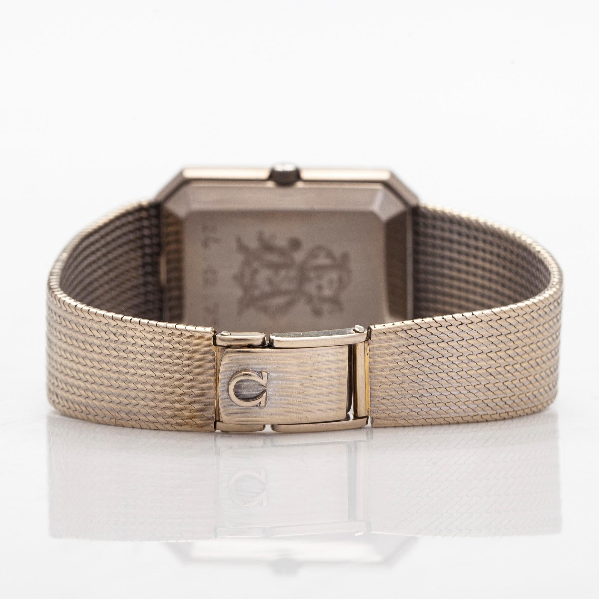 Omega, De Ville, "Emerald", rannekello, 26,5 x 34,5 mm.