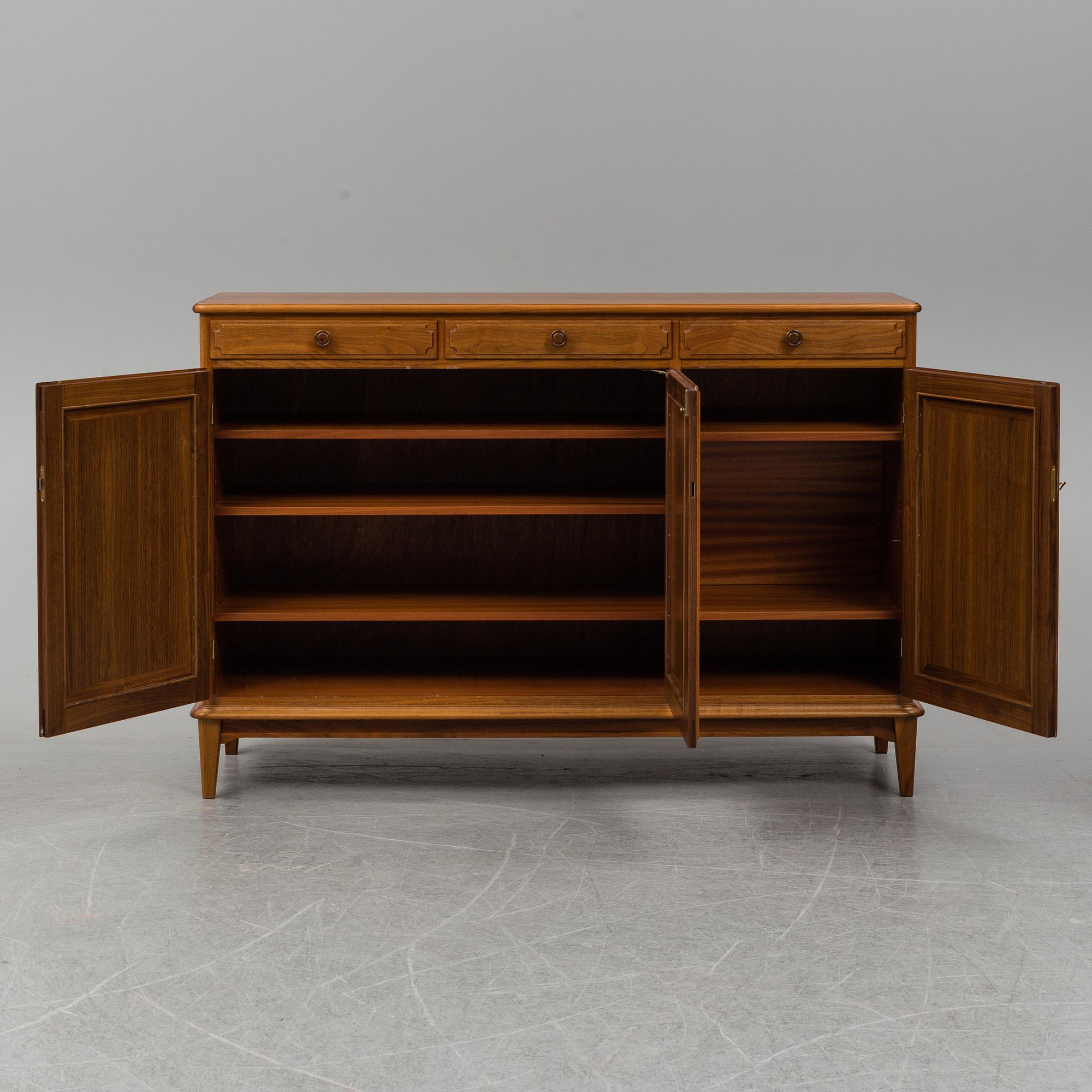 A second half of the 20th Century 'Vindö' walnut sideboard by Svante Skogh.