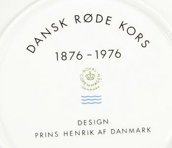 TALLRIKAR, 8 st, porslin, design Prins Henrik af Danmark, Royal Copenhagen.