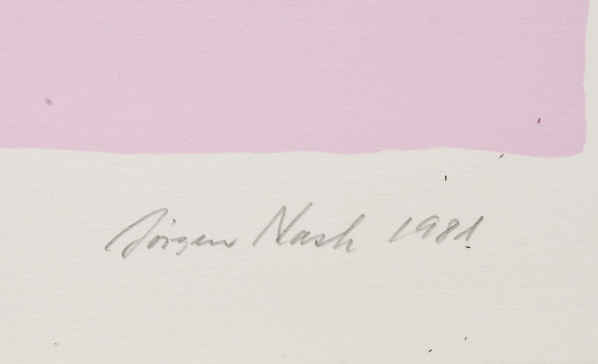 JÖRGEN NASH, 3 st, färglitografier. Signerade och daterade -81 och numrerade. 86/250.