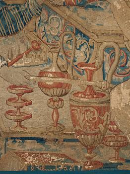 A TAPESTRY, "Alexander the Great", tapestry weave, 
ca 230 x 230,5 cm, Flanders the 17th century.