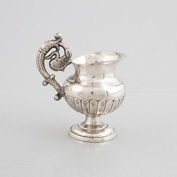 A Swedish silver Empire cream jug, mark of Carl Wilhelm Troselius, Stockholm (active 1825-1842).