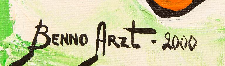 Benno Arzt, oil on canvas signed and dated 2000.