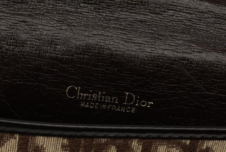 Christian Dior clutch bag, belt and scarf.