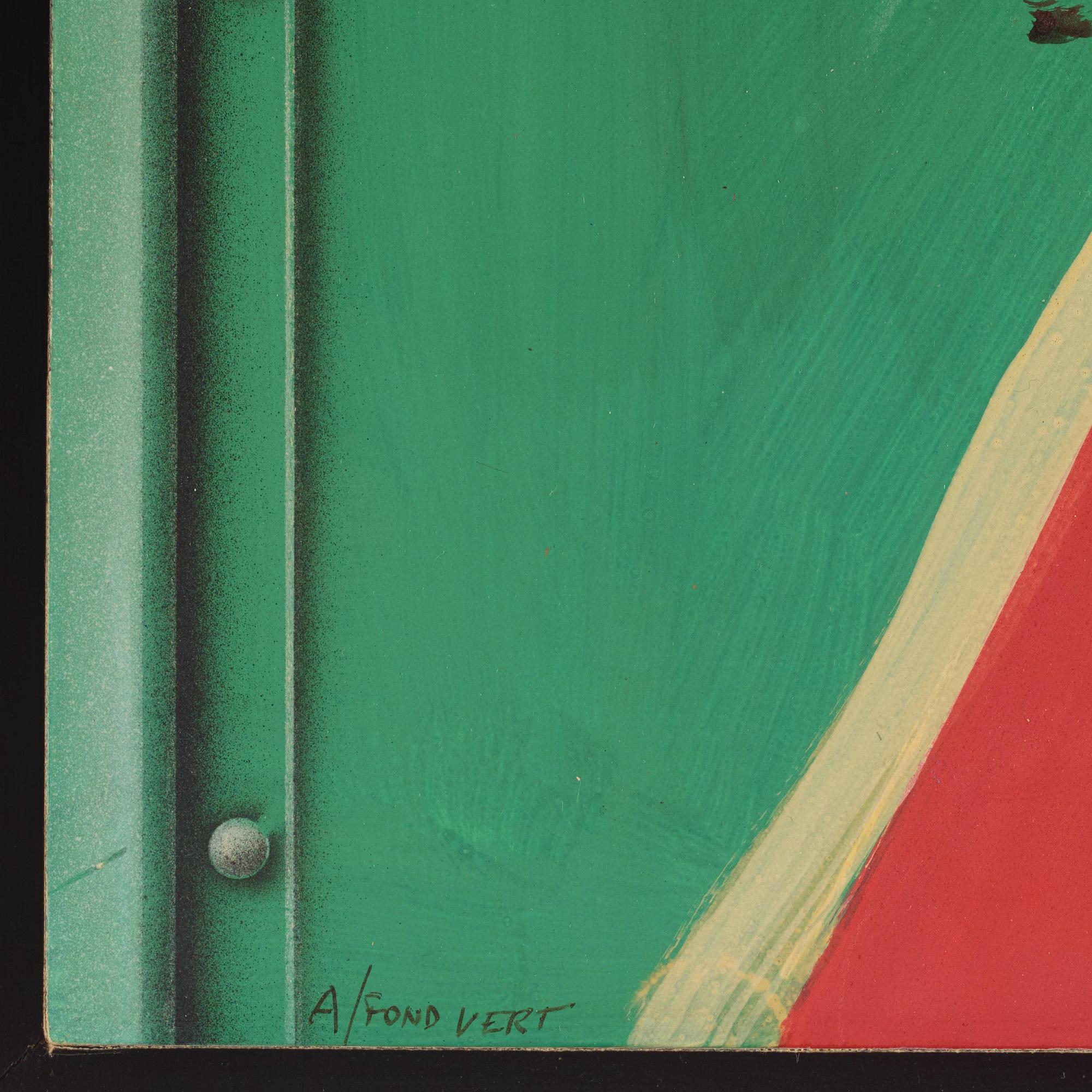 Peter Klasen, "A/Fond Vert".