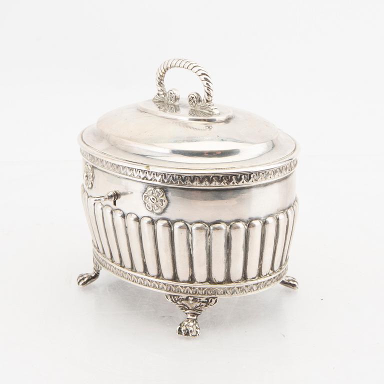 Bernhard Hertz sockerskål silver Stockholm 1915.