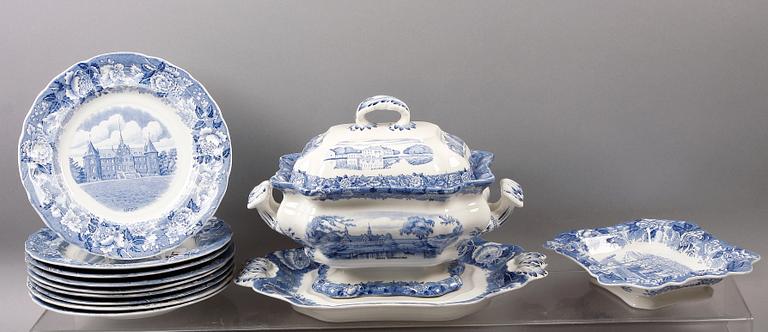 MATSERVISDELAR, 17 delar, porslin, "Skåne", Rörstrand.