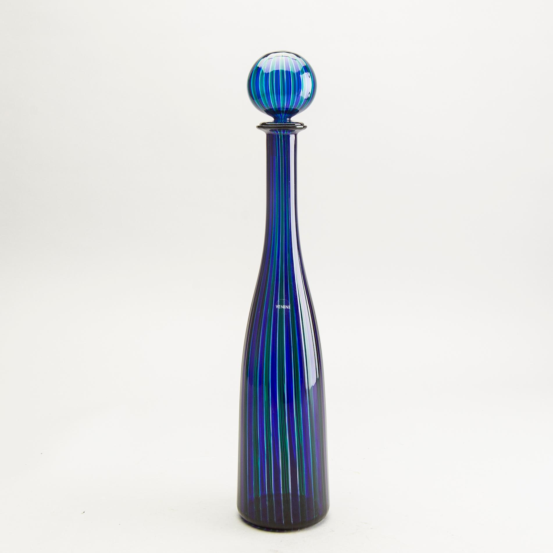 Gio Ponti, Carafe with stopper, for Venini.