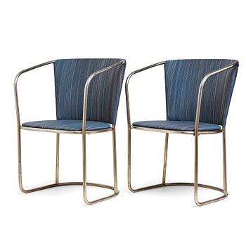 Axel Einar Hjorth, a pair of "Tösse" tubular steel armchairs, Nordiska Kompaniet, Sweden 1930.