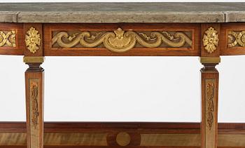 Konsolbord, utfört i Georg Haupts art, omkring år 1900, Gustaviansk stil.