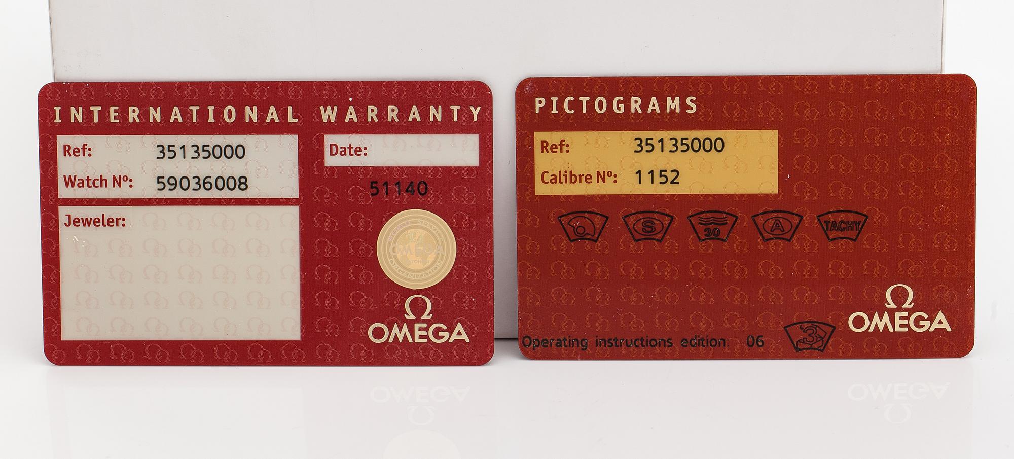 Omega, Speedmaster, wrist watch, 39 mm.