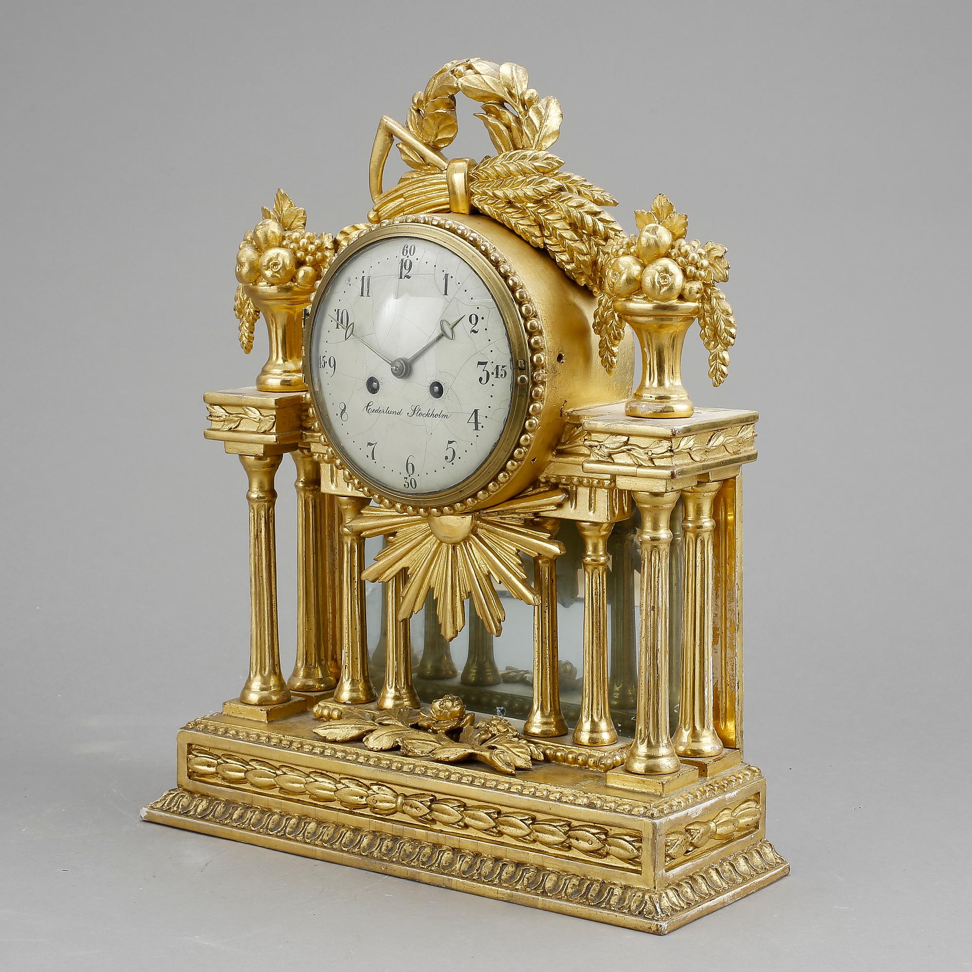 BORDSPENDYL, sengustaviansk, Jonas Cederlund, Stockholm, verksam 1799-1825.