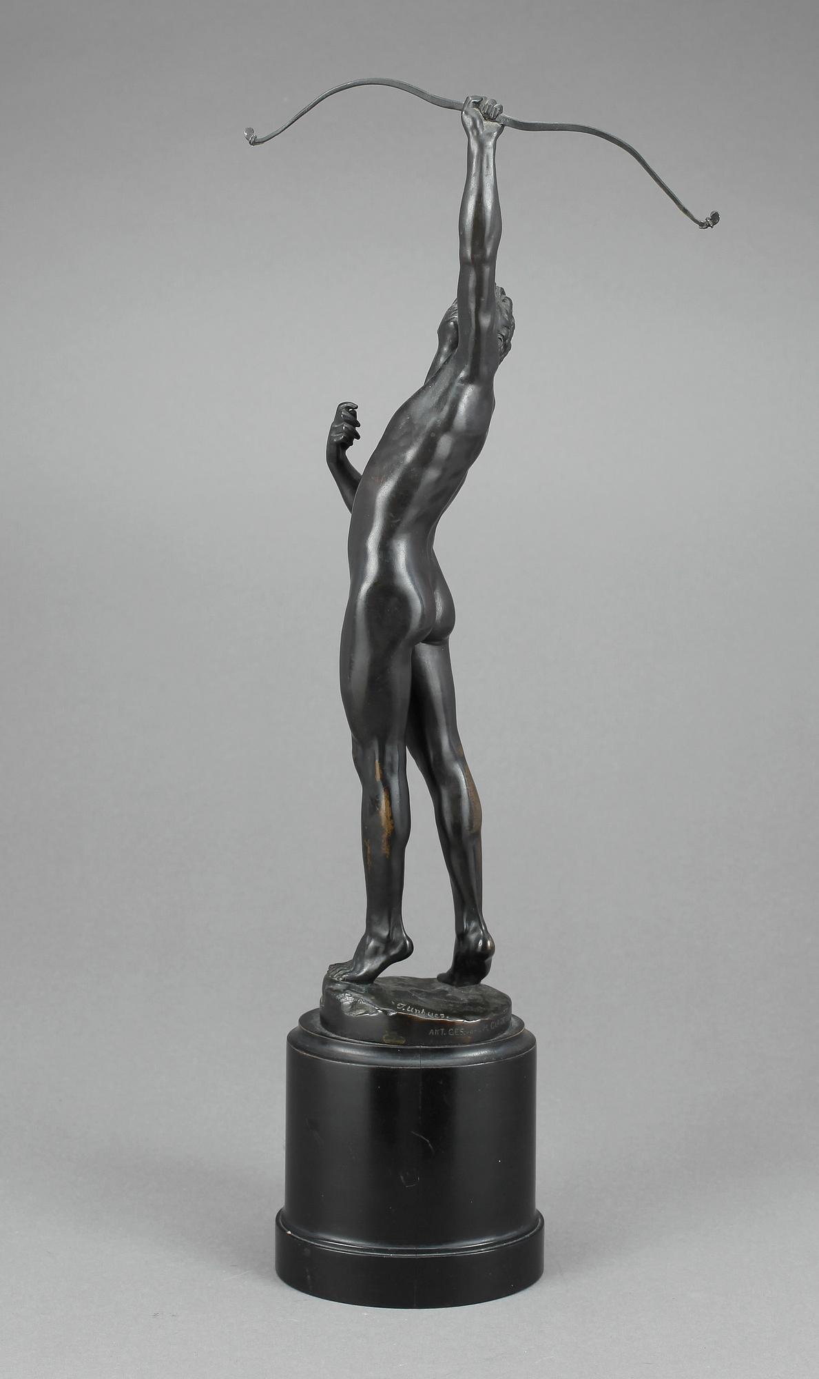 JOSEPH JOHANNES UPHUES, efter. Skulptur, brons. Signerad.