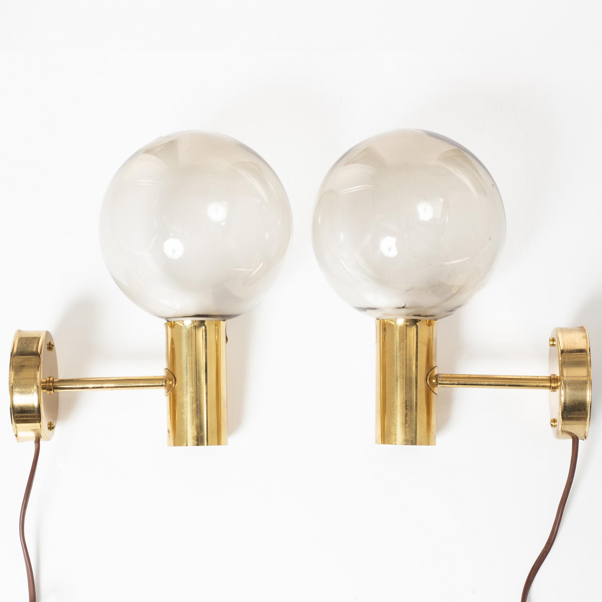 A pair of wall lamps, Høvik Lys, Norway, second half of the 20th Century.