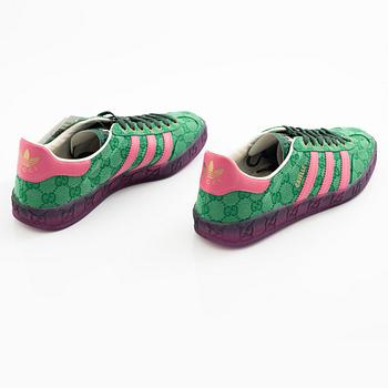 Gucci, /Adidas, sneakers, "Gazelle", storlek US 9 / Fr 41 1/3.