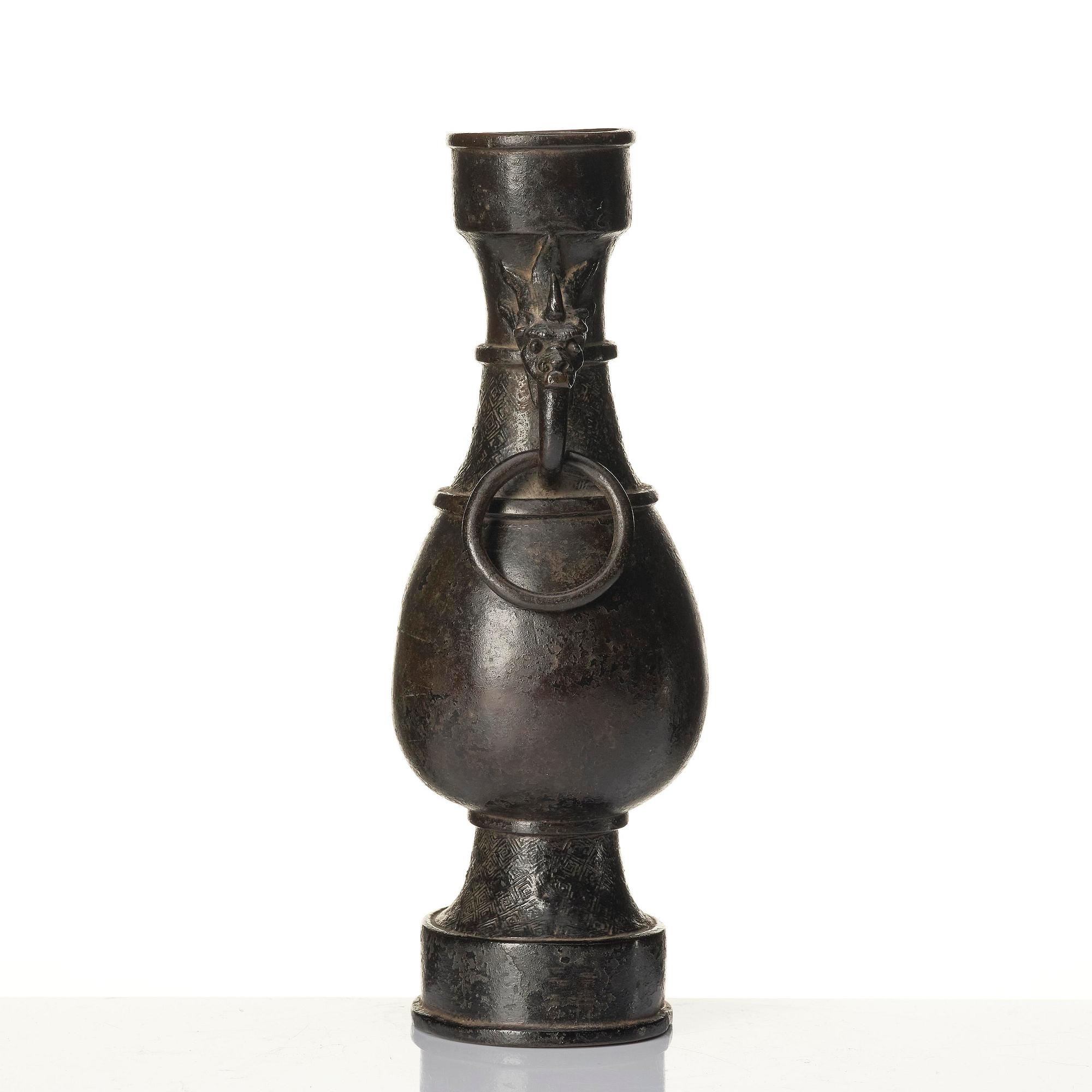 A bronze vase, Ming dynasty (1368-1644).