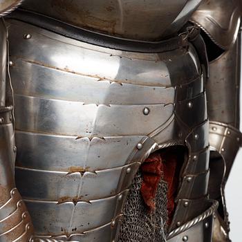 A German metal armour, composite, mid 1500's and later.
