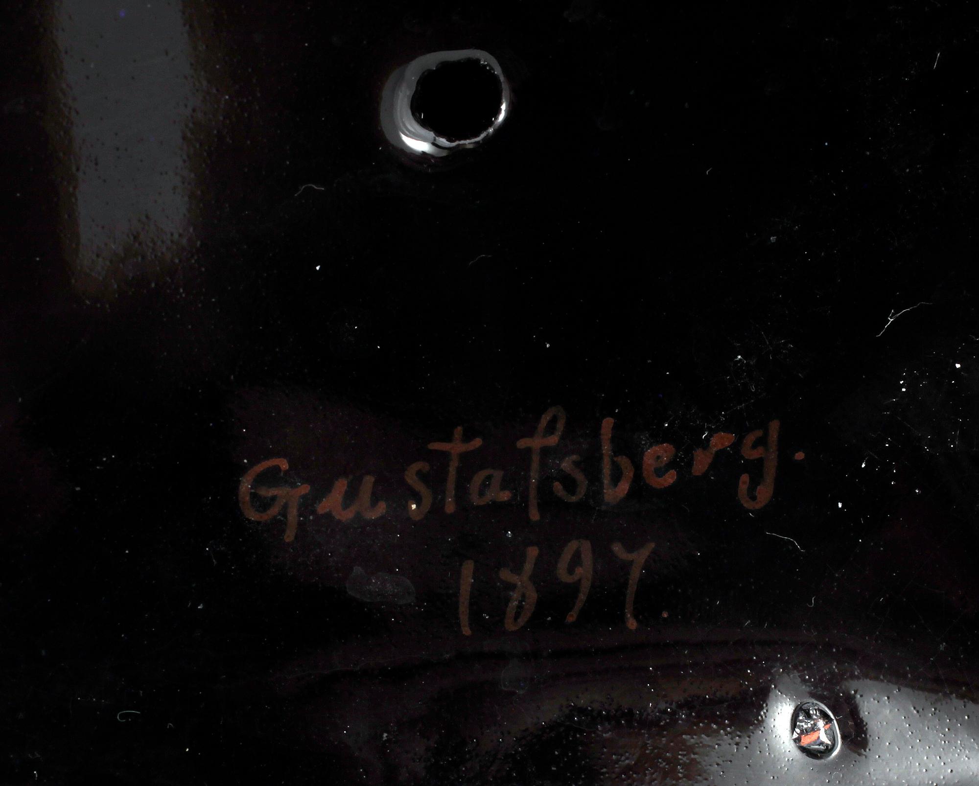 LJUSSTAKAR, 2 st, porslin, Gustavsberg, sekelskiftet 1900.