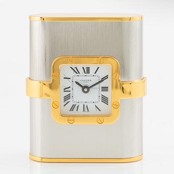Cartier, Santos de Cartier "Pendulette", table clock, approx. 67 x 85 x 28 mm.