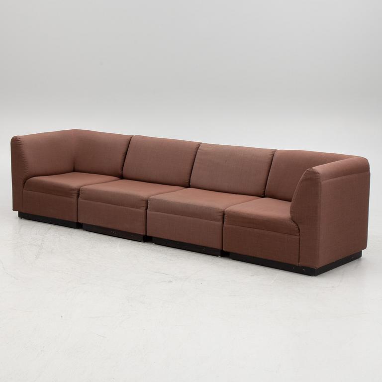 Modulesofa, 8 pieces, JOC Vetlanda, 1970s.