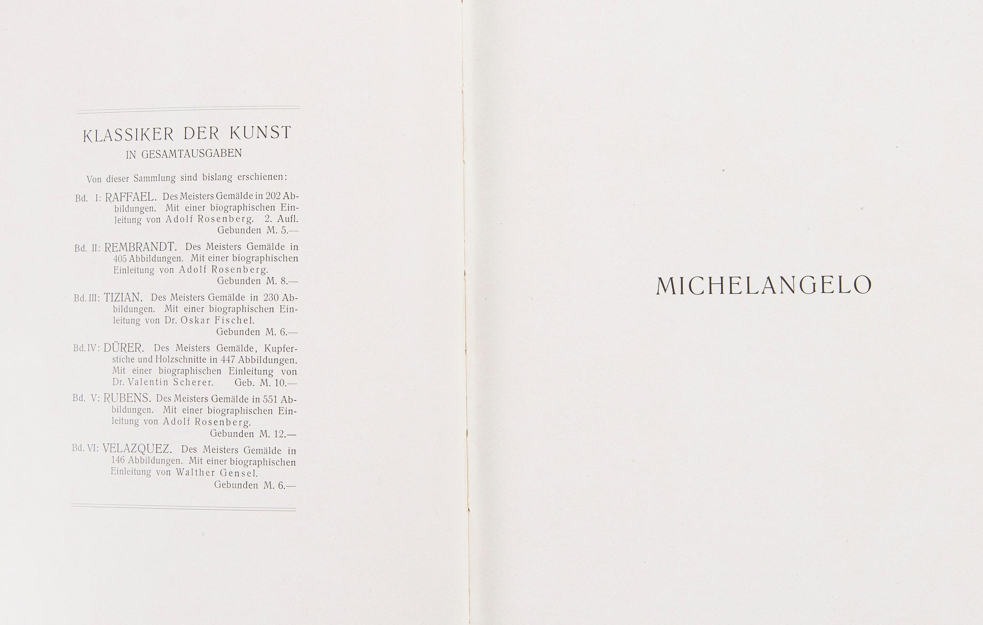 Santeri Salokivi, Vy från Munchen samt Konstnärens Konstböcker, 6 st.