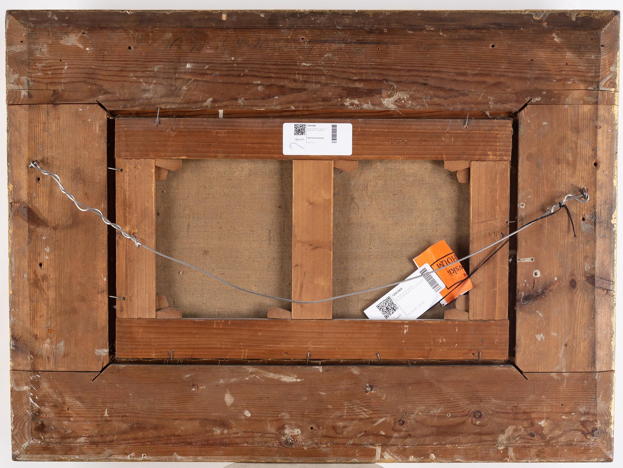 Alfred Wahlberg, oil on canvas, signed Alfr. Wahlberg.