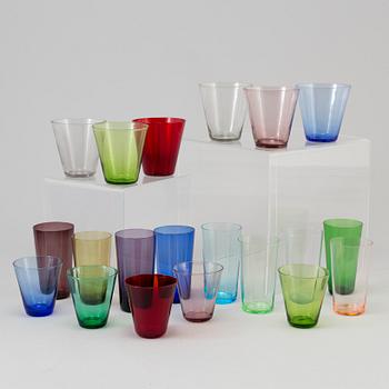 A set of 34 glass, "Mambo" and "Samba", Lennart Rosén, Reijmyre, 20th century.