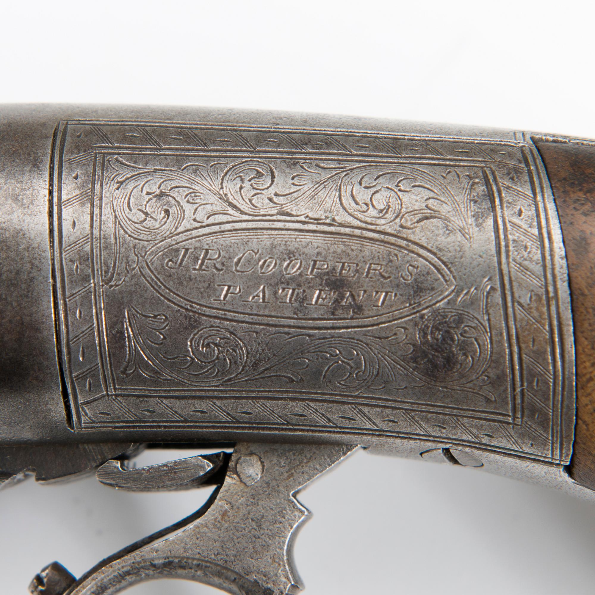 A latter half of 19th Century J.R. Cooper Patent Six-Shot Percussion ...
