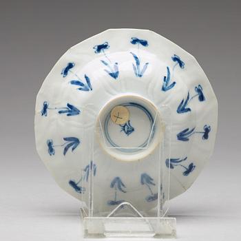 A set of 11 blue and white deep dishes, Qing dynasty, Kangxi (1662-1722).