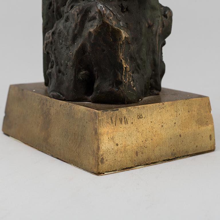 UNKNOWN ARTIST 20TH CENTURY, Sculpture, bronze, signed with monogram. Numbered I/VII. Height 35 cm.