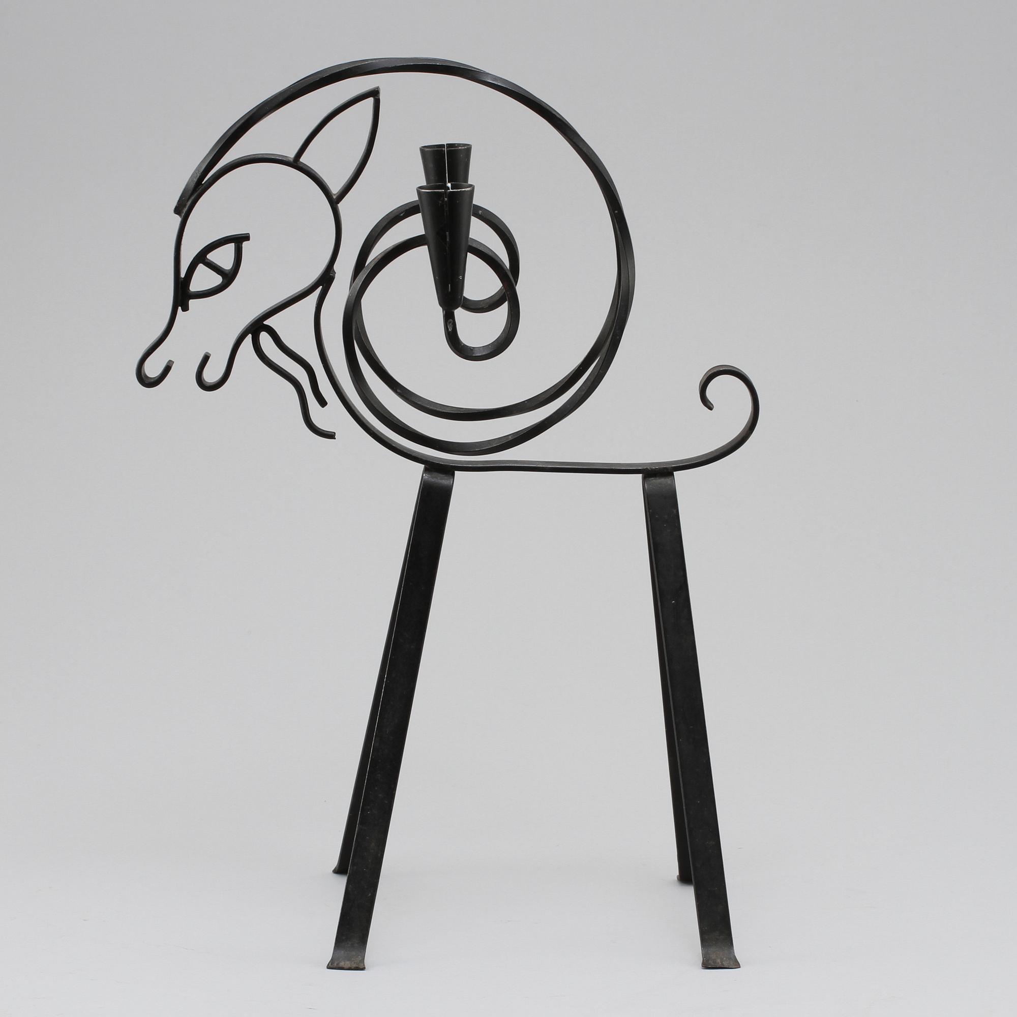 KANDELABER, Gunnar Ander, Ystad Metall. 1900-talets andra hälft.